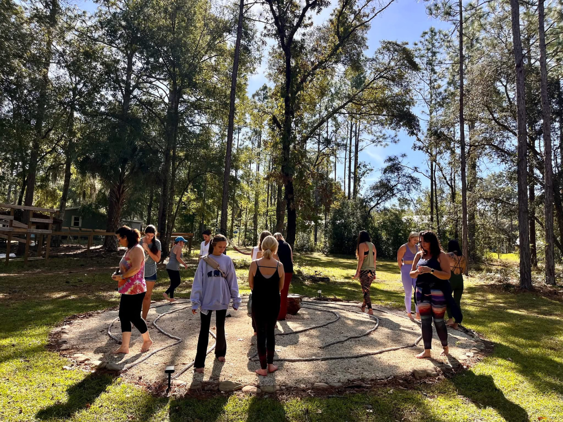 Walking the meditation labyrinth together